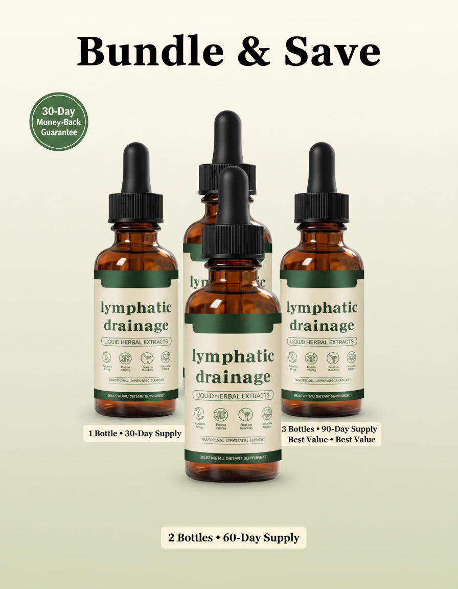 Lymphique™ Lymphatic Drainage Drops- Bloat Relief & De-Puff Support Supplement